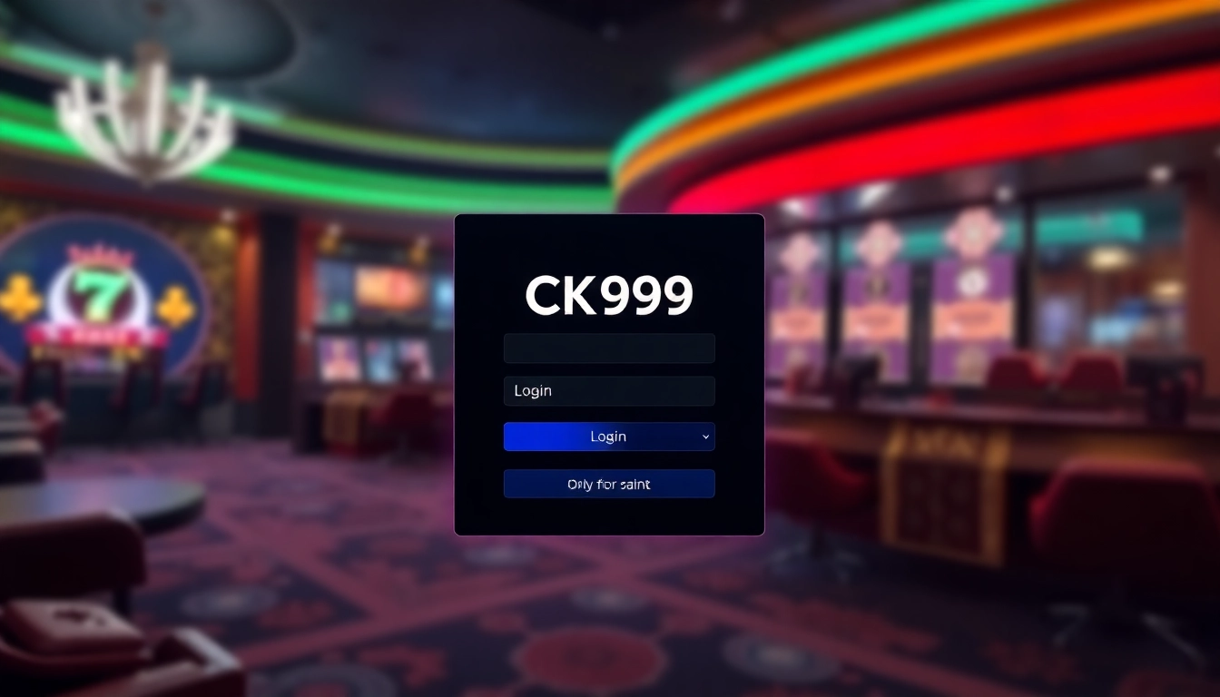 Step-by-step guide to ck999 login process with clear visuals of login page, secure access, and account interface for online gaming.